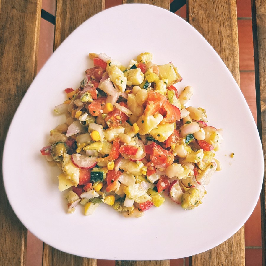 Ensalada de patata&nbsp;multicolor