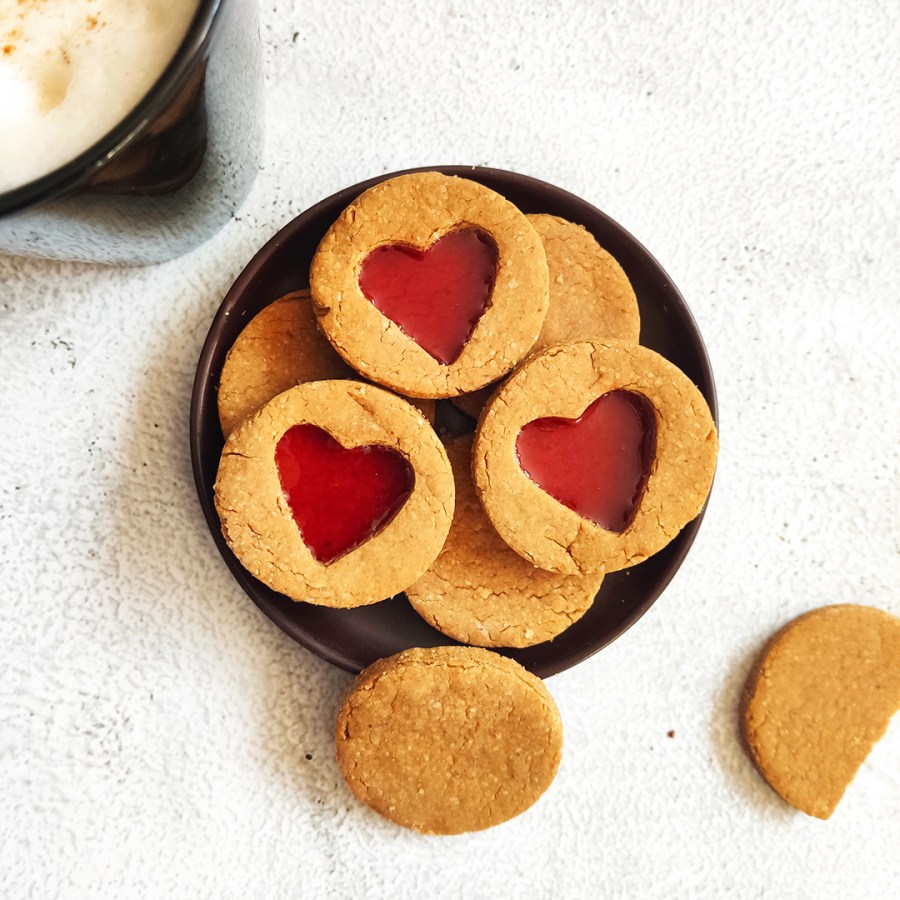 Galletas rellenas de&nbsp;mermelada